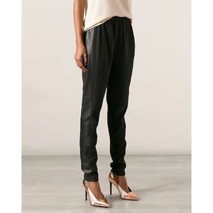 Alice + Olivia Pants with Leather Triming XS